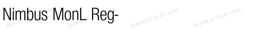 Nimbus MonL Reg字体转换